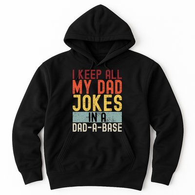 I Keep All My Dad Jokes In A Dad A Base Funny Programming Hoodie