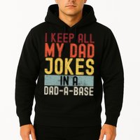 I Keep All My Dad Jokes In A Dad A Base Funny Programming Hoodie