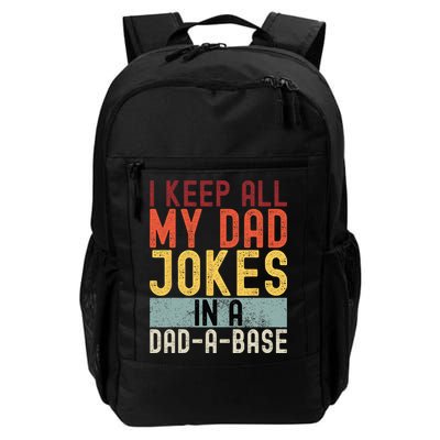 I Keep All My Dad Jokes In A Dad A Base Funny Programming Backpack