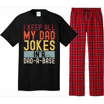 I Keep All My Dad Jokes In A Dad A Base Funny Programming Pajama Set