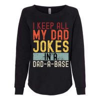 I Keep All My Dad Jokes In A Dad A Base Funny Programming Womens California Wash Sweatshirt