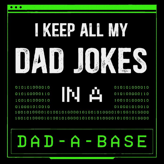 I Keep All My Dad Jokes In A Dad A Base Funny Father Saying Full-Length Apron With Pockets