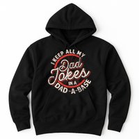 I Keep All My Dad Jokes In A Dad A Base Dad Jokes Hoodie