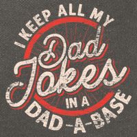 I Keep All My Dad Jokes In A Dad A Base Dad Jokes Cotton Canvas Backpack