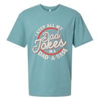 I Keep All My Dad Jokes In A Dad A Base Dad Jokes Sueded Cloud Jersey T-Shirt