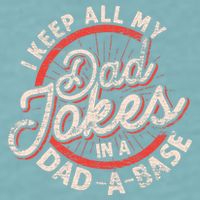 I Keep All My Dad Jokes In A Dad A Base Dad Jokes Sueded Cloud Jersey T-Shirt