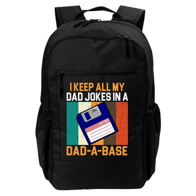 I Keep All My Dad Jokes In A Dad A Base Vintage Funny Backpack