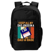 I Keep All My Dad Jokes In A Dad A Base Vintage Funny Backpack