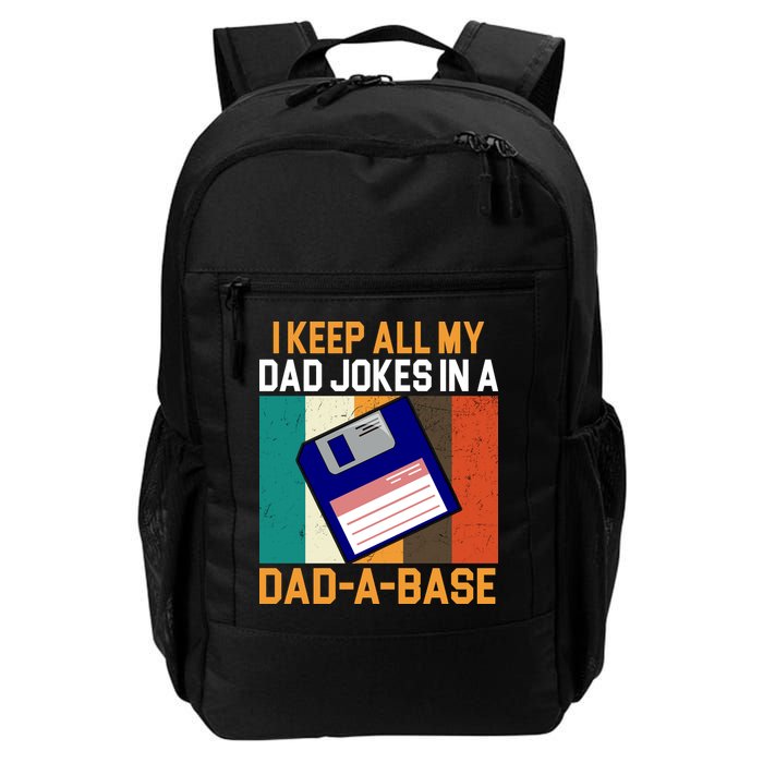 I Keep All My Dad Jokes In A Dad A Base Vintage Funny Backpack