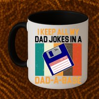 I Keep All My Dad Jokes In A Dad A Base Vintage Funny Mug