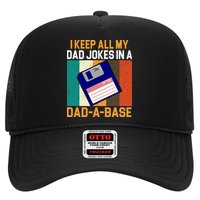 I Keep All My Dad Jokes In A Dad A Base Vintage Funny Hat