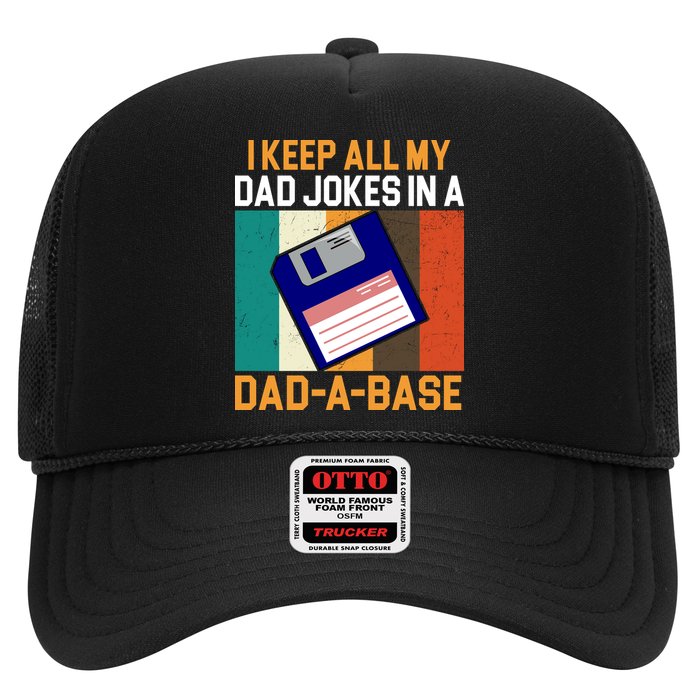 I Keep All My Dad Jokes In A Dad A Base Vintage Funny Hat