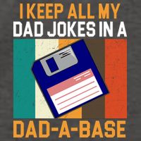 I Keep All My Dad Jokes In A Dad A Base Vintage Funny Vector Backpack