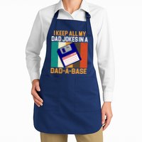 I Keep All My Dad Jokes In A Dad A Base Vintage Funny Apron
