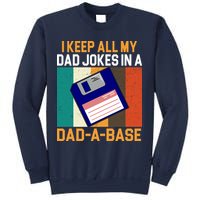 I Keep All My Dad Jokes In A Dad A Base Vintage Funny Sweatshirt