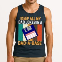 I Keep All My Dad Jokes In A Dad A Base Vintage Funny Tank Top
