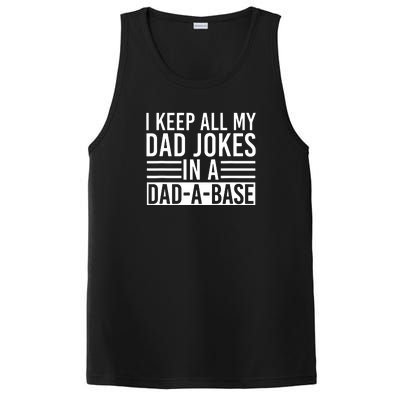 I Keep All My Dad Jokes In A Dad A Base Dad Jokes PosiCharge Competitor Tank