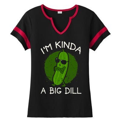 IM Kinda A Big Dill Ladies Halftime Notch Neck Tee