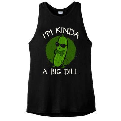 IM Kinda A Big Dill Ladies PosiCharge Tri-Blend Wicking Tank