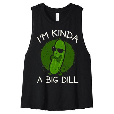 IM Kinda A Big Dill Women's Racerback Cropped Tank