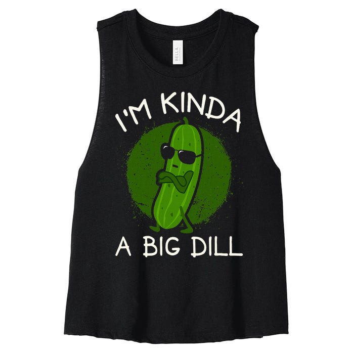 IM Kinda A Big Dill Women's Racerback Cropped Tank