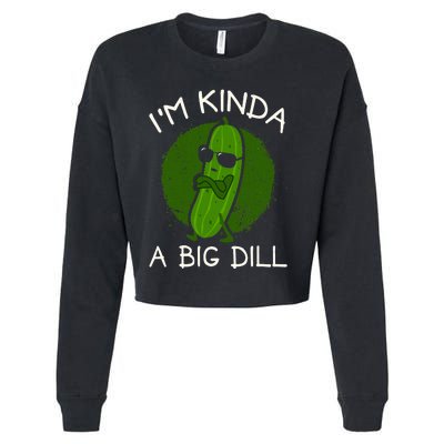 IM Kinda A Big Dill Cropped Pullover Crew