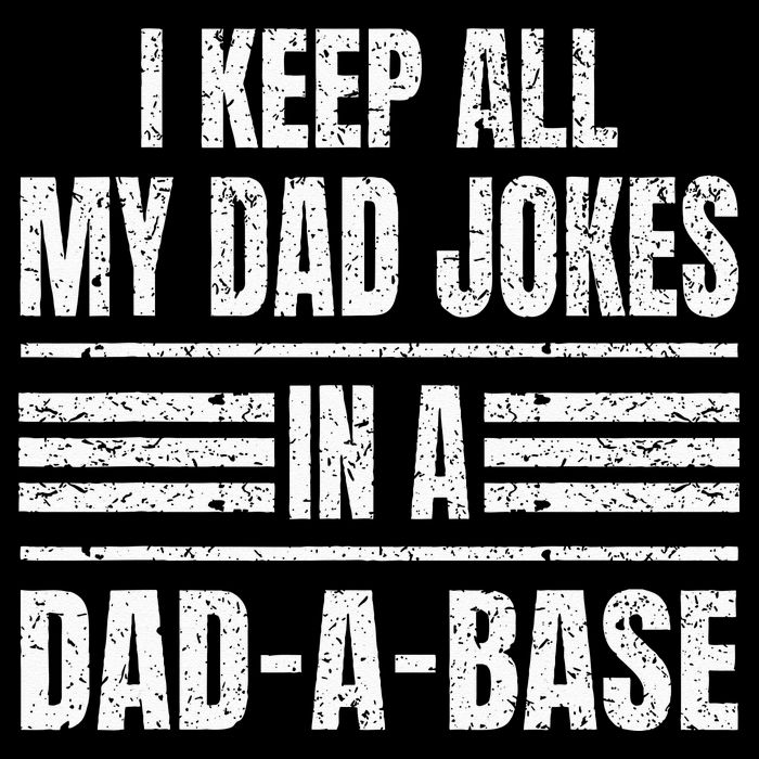 I Keep All My Dad Jokes In A DadABase Vintage Father's Day Tall T-Shirt