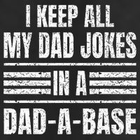 I Keep All My Dad Jokes In A DadABase Vintage Father's Day Golf Towel