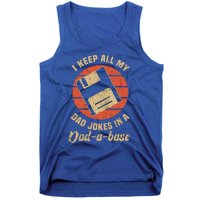 I Keep All My Dad Jokes In A Dadgiftagiftbase Funny Father Dad Gift Tank Top