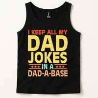 I Keep All My Dad Jokes In A Dad A Base Dad Jokes Vintage Tank Top