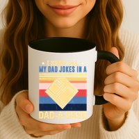 I Keep All My Dad Jokes In A Dad A Base Vintage Funny Gift Mug