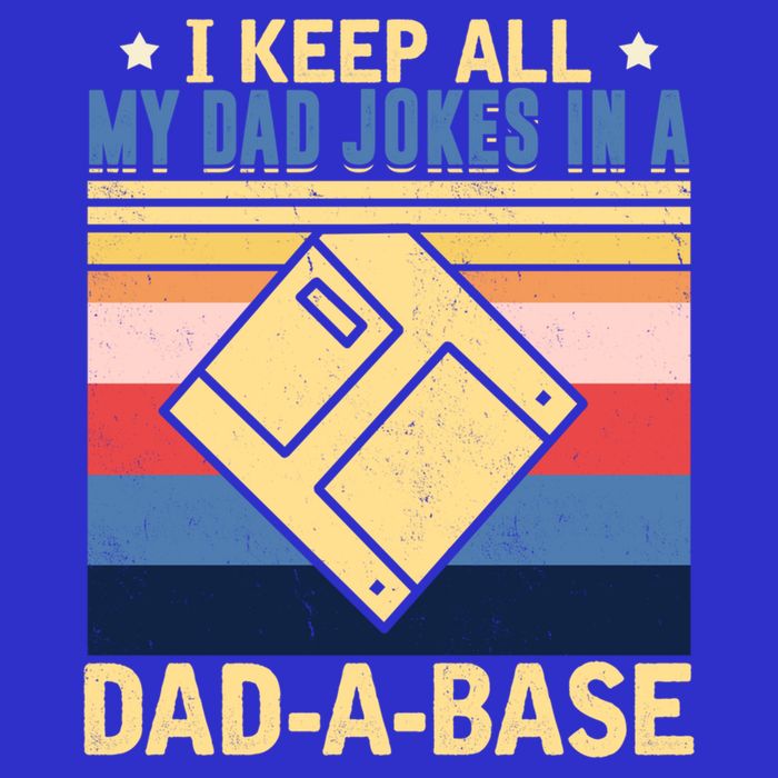 I Keep All My Dad Jokes In A Dad A Base Vintage Funny Gift Apron