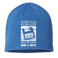 I Keep All My Dad Jokes In A Dadcute Giftacute Giftbase Vintage Dad Father Gift Sustainable Beanie