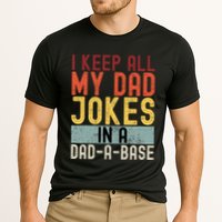 I Keep All My Dad Jokes In A Dad A Base Funny Programming Performance Shirt