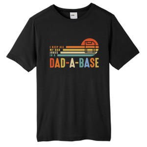 I Keep All My Dad Jokes In A Dadcute Giftacute Giftbase Father's Day Retro Gift Tall Fusion ChromaSoft Performance T-Shirt