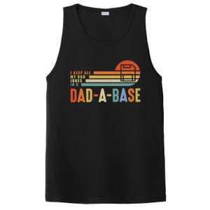 I Keep All My Dad Jokes In A Dadcute Giftacute Giftbase Father's Day Retro Gift PosiCharge Competitor Tank