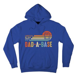 I Keep All My Dad Jokes In A Dadcute Giftacute Giftbase Father's Day Retro Gift Hoodie