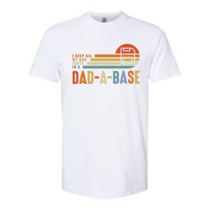 I Keep All My Dad Jokes In A Dadcute Giftacute Giftbase Father's Day Retro Gift Softstyle CVC T-Shirt