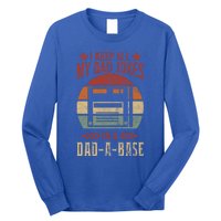 I Keep All My Dad Jokes In A Dadfunny Giftafunny Giftbase Vintage Dad Father Fun Long Sleeve Shirt