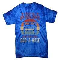 I Keep All My Dad Jokes In A Dadfunny Giftafunny Giftbase Vintage Dad Father Fun Tie-Dye T-Shirt