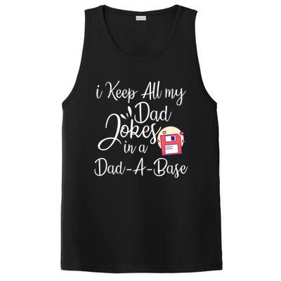 I Keep All My Dad Jokes In A Dadabase Funny Dad Jokes Great Gift PosiCharge Competitor Tank