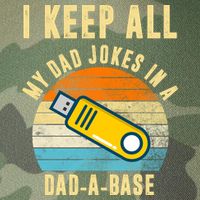 I Keep All My Dad Jokes In A Dad A Base Retro Sunset Legacy Tie Dye Trucker Hat