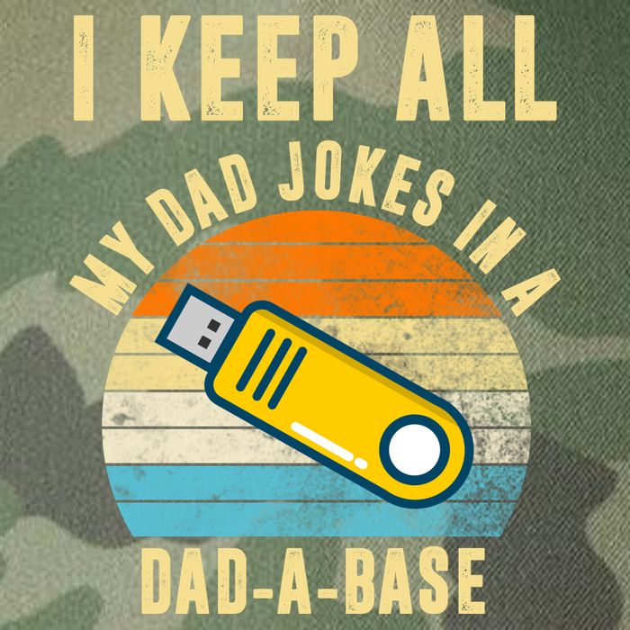 I Keep All My Dad Jokes In A Dad A Base Retro Sunset Legacy Tie Dye Trucker Hat