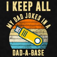 I Keep All My Dad Jokes In A Dad A Base Retro Sunset Ladies PosiCharge Tri-Blend Wicking Tank