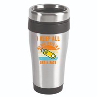 I Keep All My Dad Jokes In A Dad A Base Retro Sunset 16oz Travel Tumbler