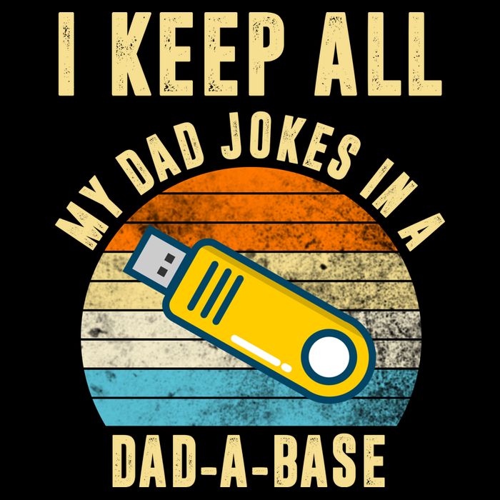 I Keep All My Dad Jokes In A Dad A Base Retro Sunset Youth Performance Sprint T-Shirt