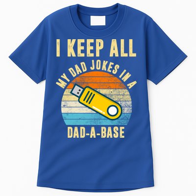 I Keep All My Dad Jokes In A Dad A Base Retro Sunset Tall T-Shirt