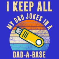 I Keep All My Dad Jokes In A Dad A Base Retro Sunset Mousepad
