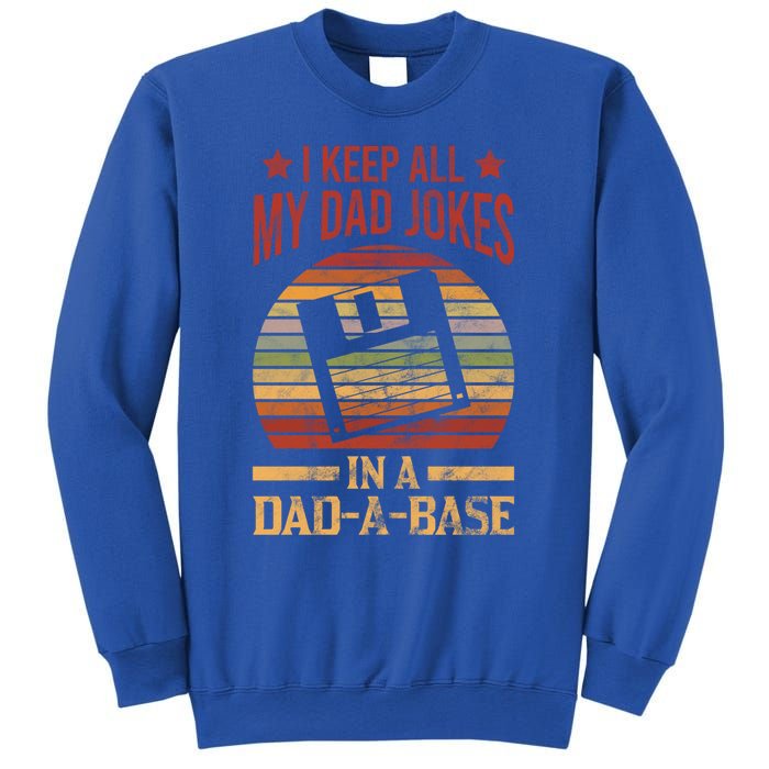 I Keep All My Dad Jokes In A Dadgiftagiftbase Vintage Dad Father Gift Sweatshirt