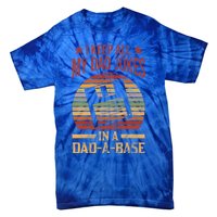 I Keep All My Dad Jokes In A Dadgiftagiftbase Vintage Dad Father Gift Tie-Dye T-Shirt